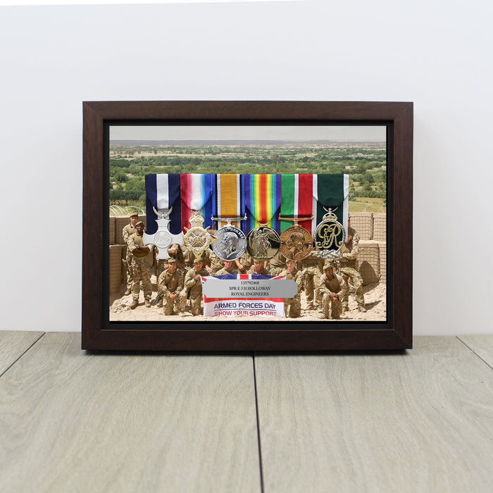 Photo Background Medal Display Case for 5+ Medals