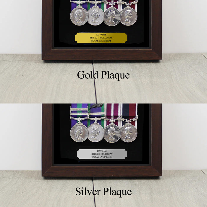 Royal Air Force medal frame with stable belt colours