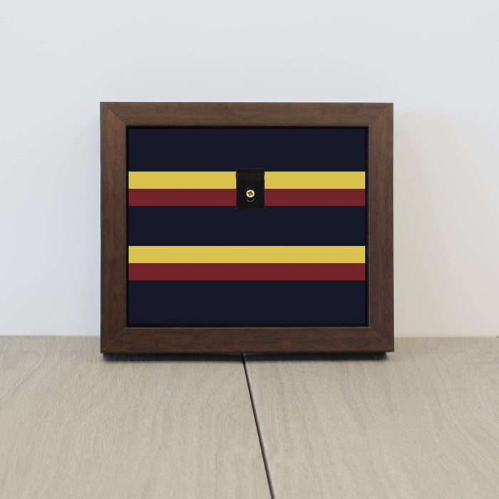 Military Colours Medal Display Case for 3 to 4 Medals (select your own regiment/service)