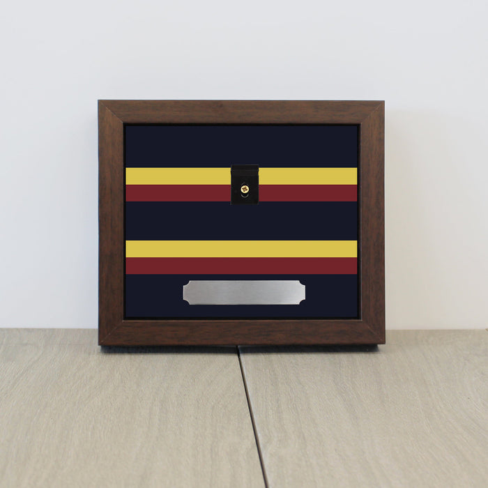 Military Colours Medal Display Case for 3 to 4 Medals (select your own regiment/service)