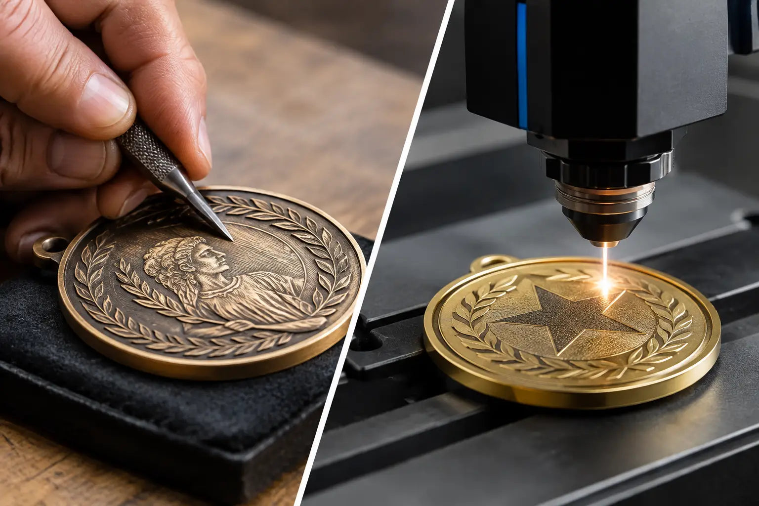 Hand Engraving Versus Laser Engraving for Medals
