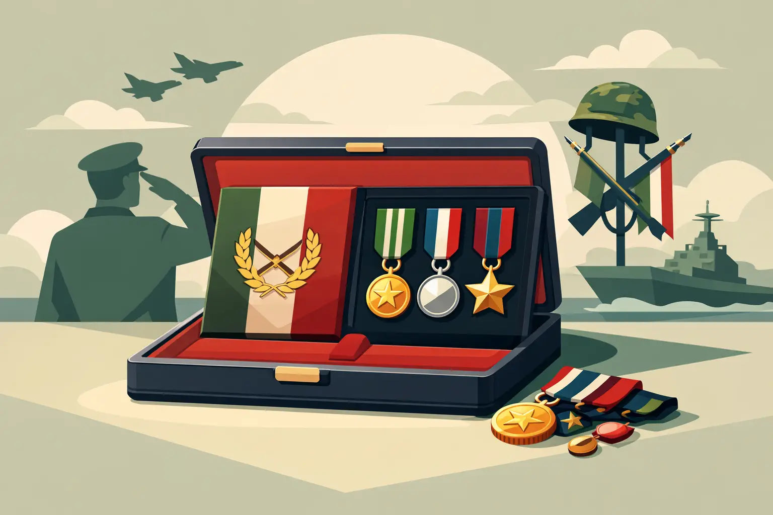Choosing a Military Colours Medal Case