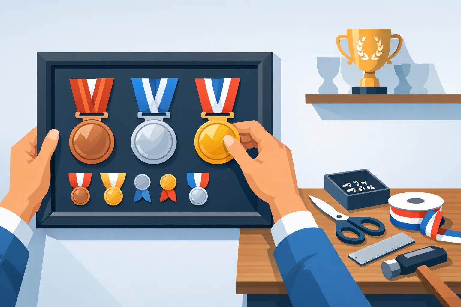 How to Mount Medals Properly