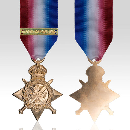 Full-size 1914 Star with 5th August to 22nd November 1914 Mons Bar