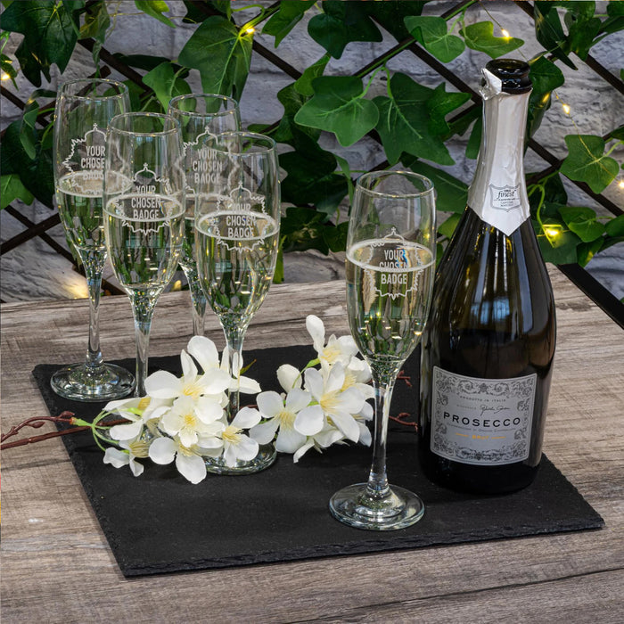 Military Engraved Champagne Flute – LAV Venue 220ml