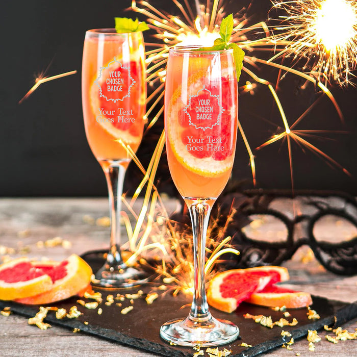 Military Engraved Champagne Flute – LAV Venue 220ml