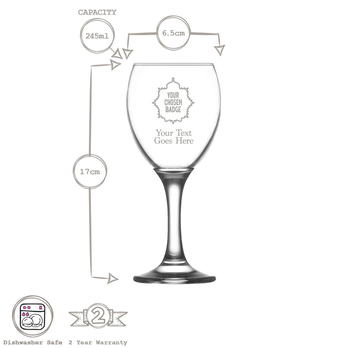 Military Engraved White Wine Glass – LAV Empire 245ml