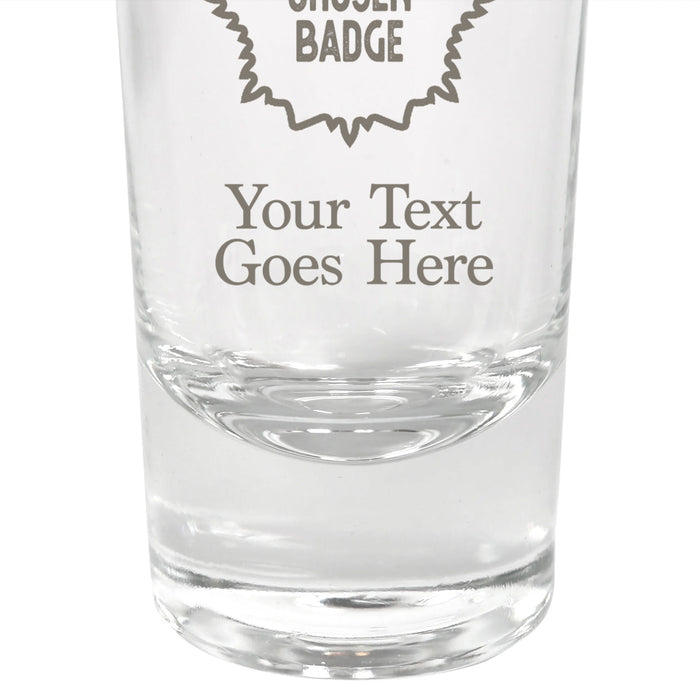 Military Engraved Tall Shot Glass – 25ml (Argon Tableware)