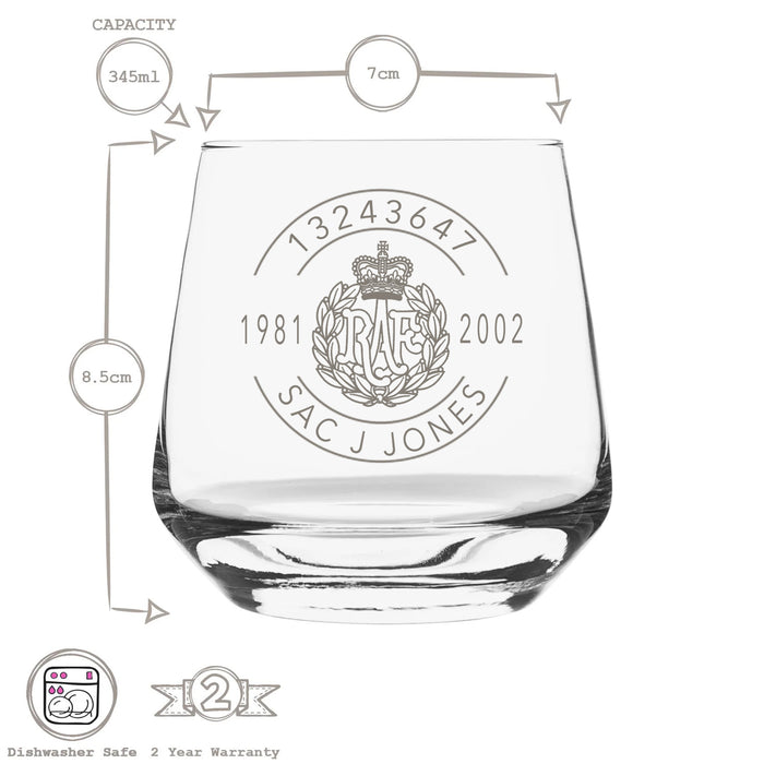 Military Engraved Whisky Glass – LAV Lal 345ml