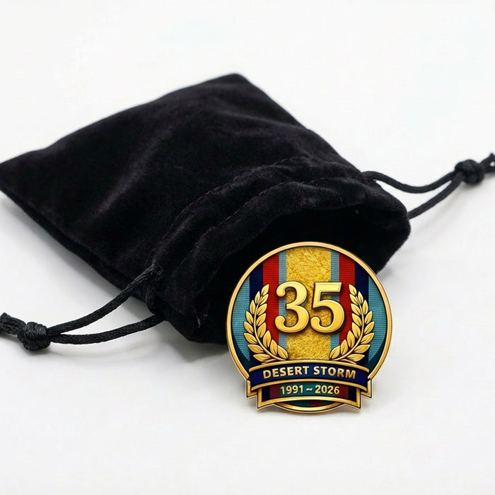 Gulf War 35th Anniversary Lapel Pin