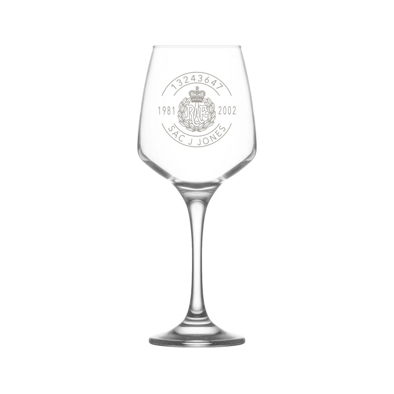 Military Engraved Red Wine Glass – LAV Lal 400ml
