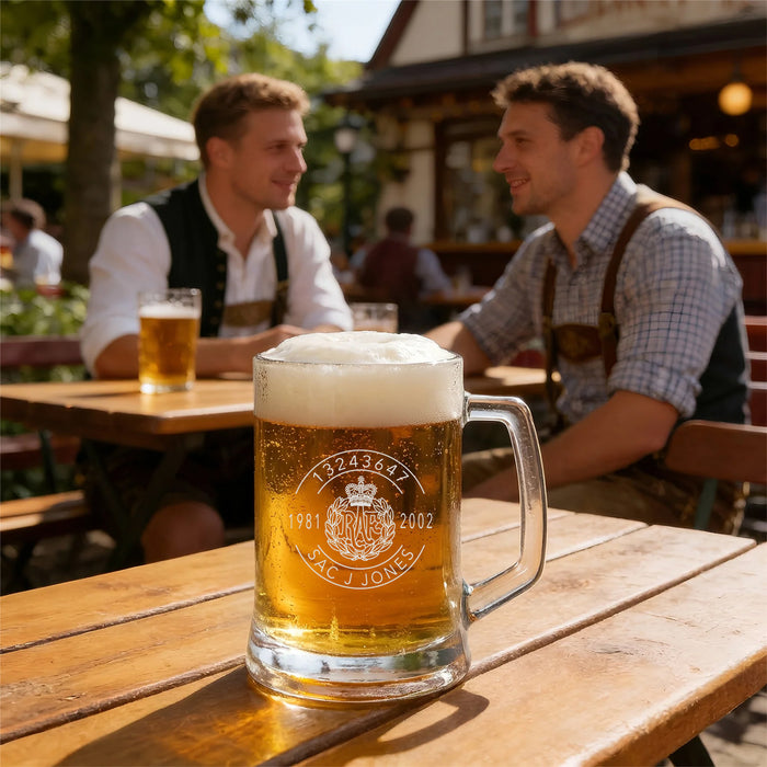Military Engraved Beer Tankard – Southwark Glass 510ml