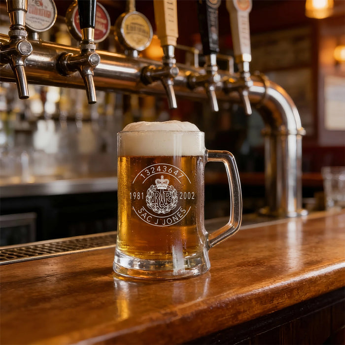 Military Engraved Beer Tankard – Southwark Glass 510ml