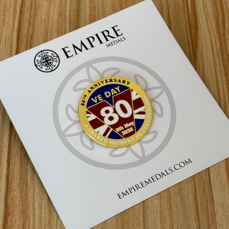 VE Day 80 Official Lapel Badge