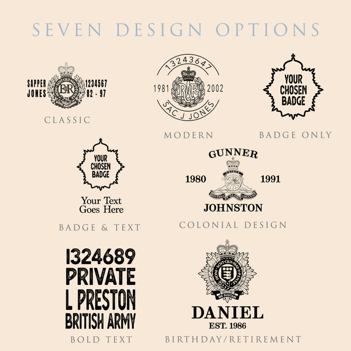 Military Engraved Snifter Beer Glass – LAV Empire 590ml