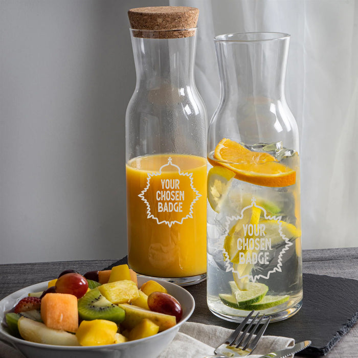 Military Engraved Glass Water Carafe – Bormioli Rocco Aquaria 1.2L