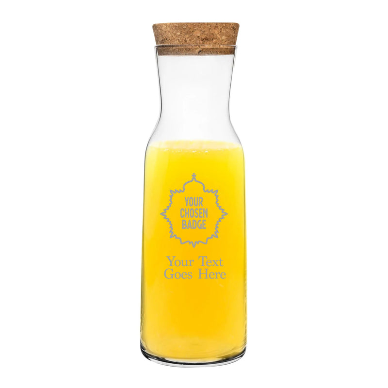 Military Engraved Glass Water Carafe – Bormioli Rocco Aquaria 1.2L