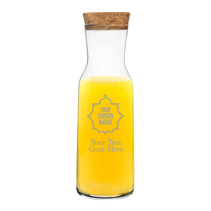 Military Engraved Glass Water Carafe – Bormioli Rocco Aquaria 1.2L