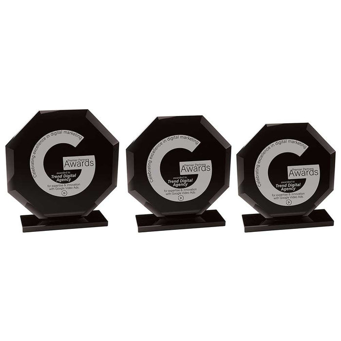 Octave Glass Award Jet Black