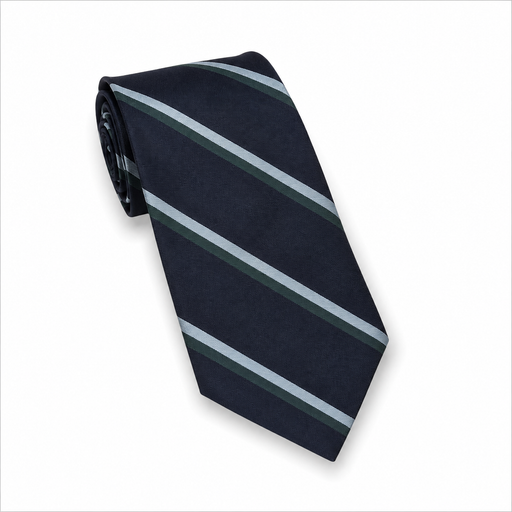 Royal Signals regimental silk tie made in the UK with classic military stripe design