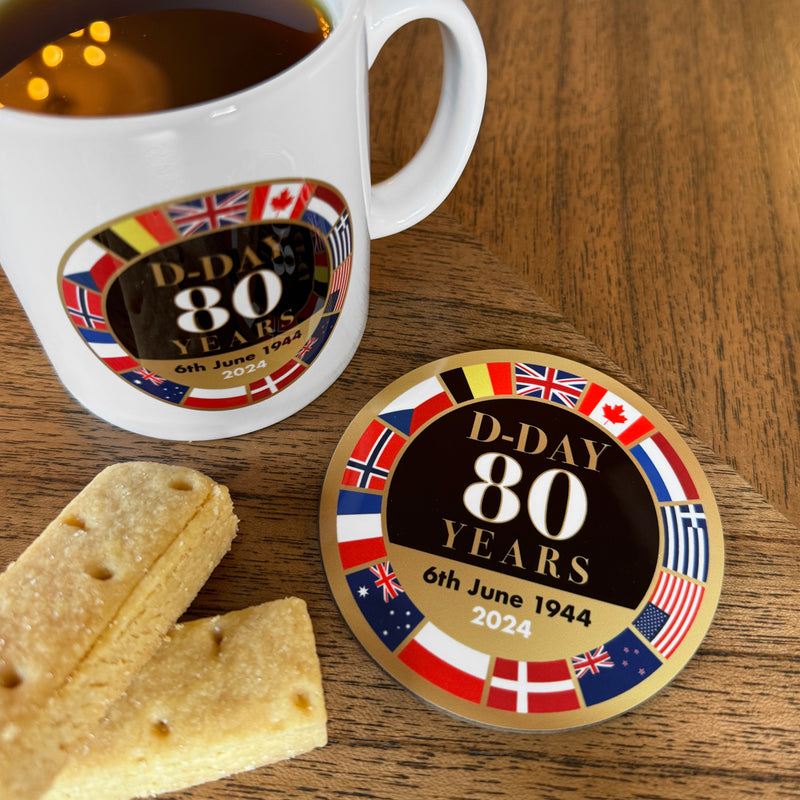 D-Day 80 Commemorative Mug & Coaster Set
