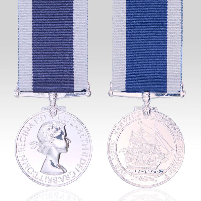 Royal Navy Long Service Full Size Medal EIIR