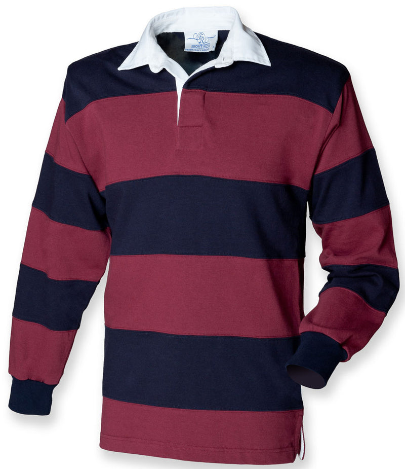 Personalised Military Sewn Stripe Rugby Shirt