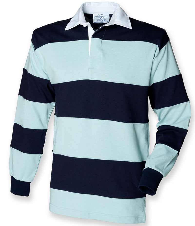Personalised Military Sewn Stripe Rugby Shirt