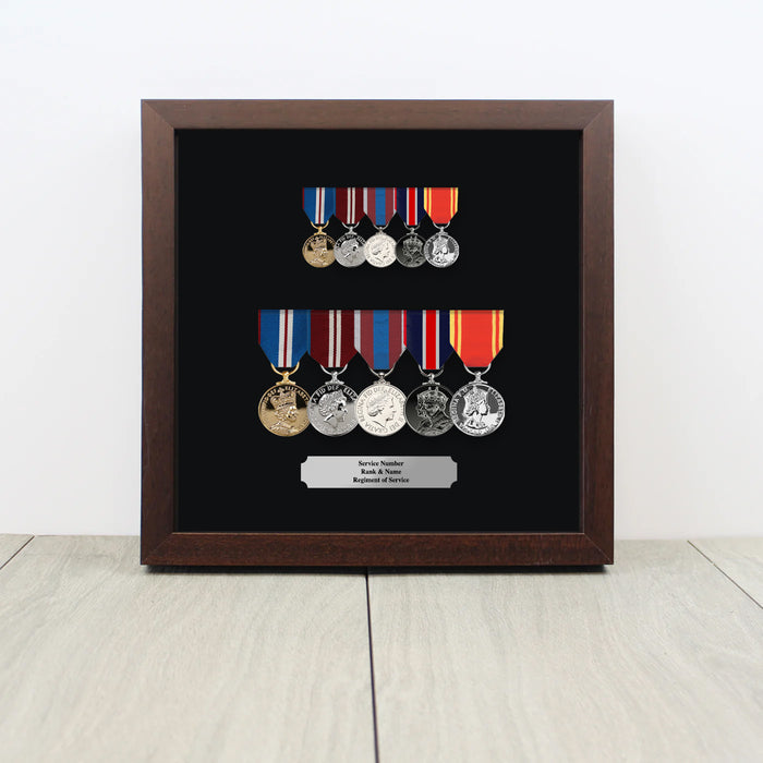 Medal Display Case for Full Size & Miniature Medals
