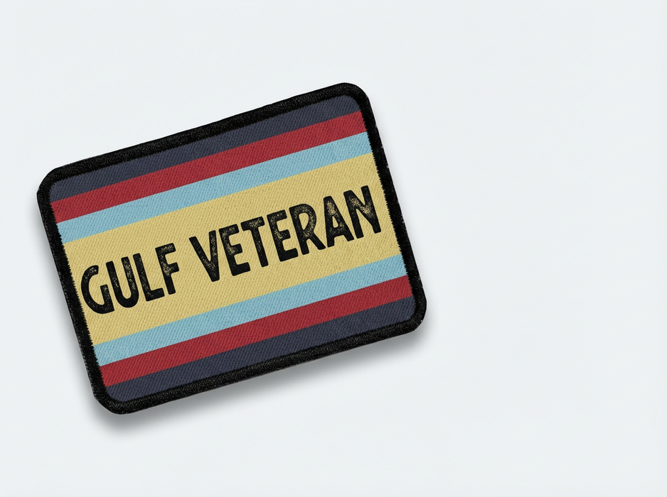 Gulf Veteran Patch – Hook & Loop (Velcro) Backing