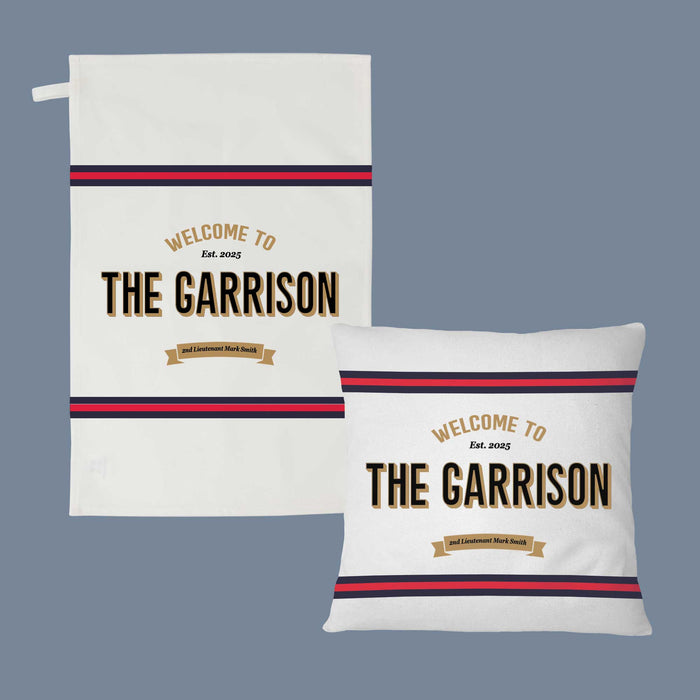 Personalised Grenadier Guards Bar Set Military Gift with Bar Mat, Coasters, Bottle Opener & Bar Sign Options