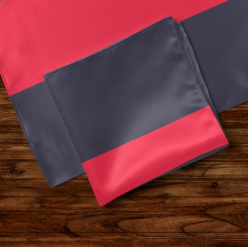 Soft satin texture of Household Division pocket square – close-up detail