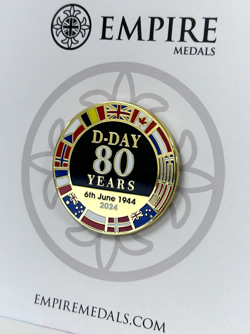 D-Day 80 Official Lapel Badge