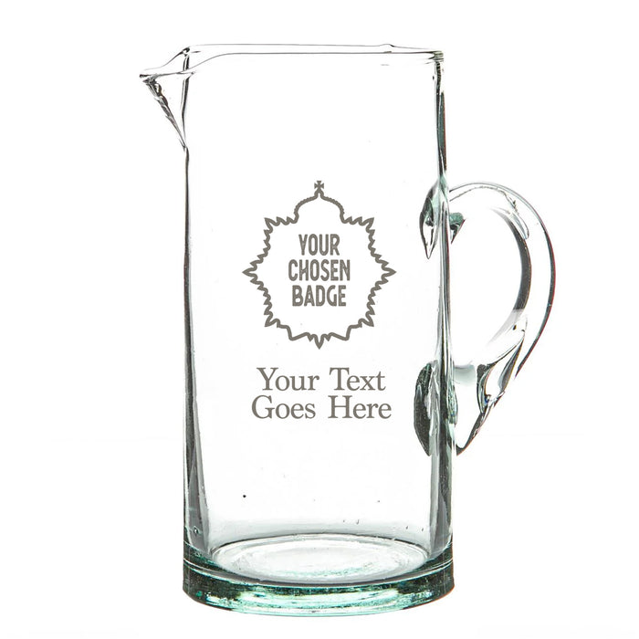 Military Engraved Recycled Glass Jug – Jebel 1 Litre