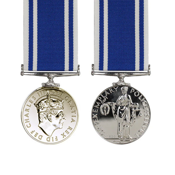 King Charles III Police Long Service Medal