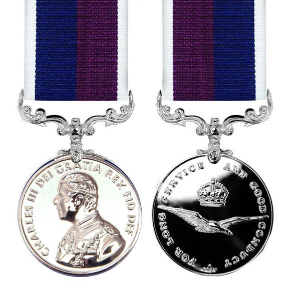 King Charles III RAF Long Service & Good Conduct Medal