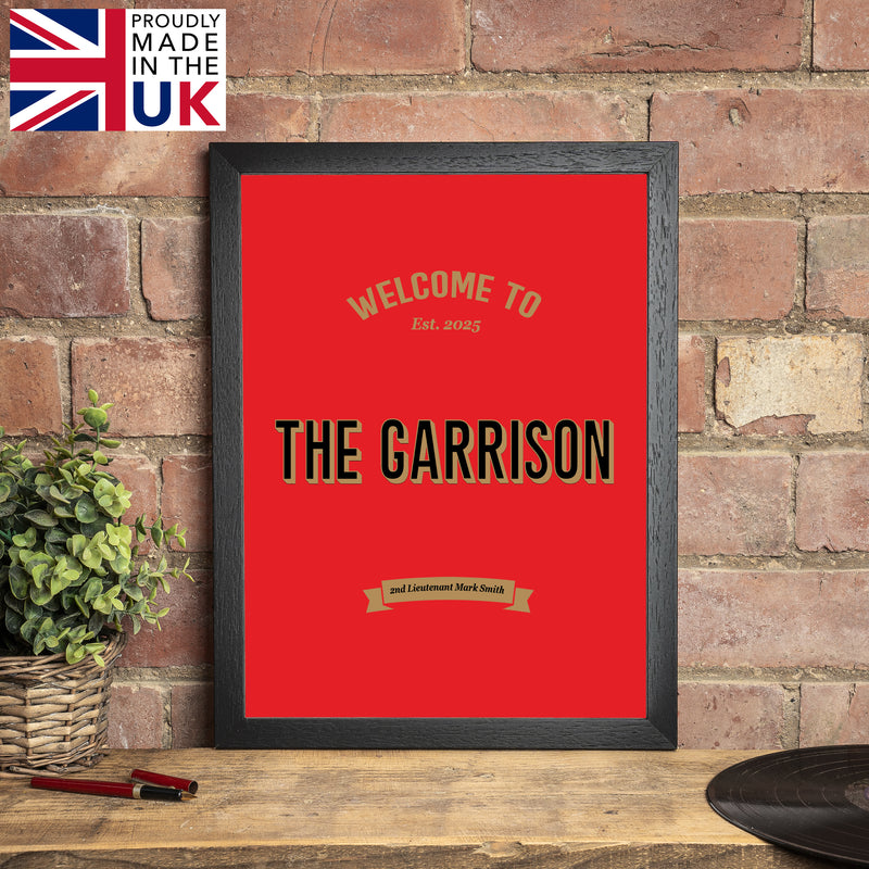 Personalised King's Liverpool Regiment Bar Set Military Gift with Bar Mat, Coasters, Bottle Opener & Bar Sign Options
