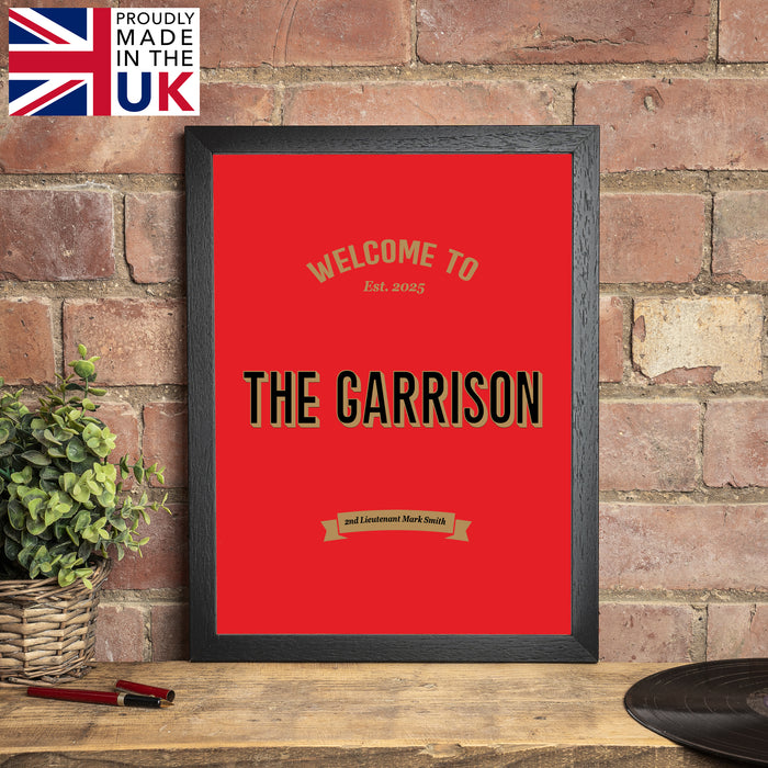 Personalised King's Liverpool Regiment Bar Set Military Gift with Bar Mat, Coasters, Bottle Opener & Bar Sign Options