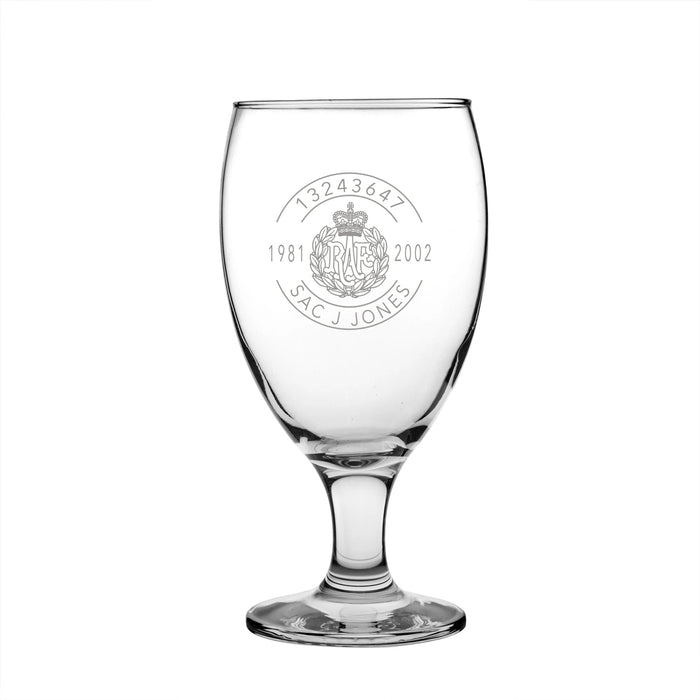 Military Engraved Snifter Beer Glass – LAV Empire 590ml
