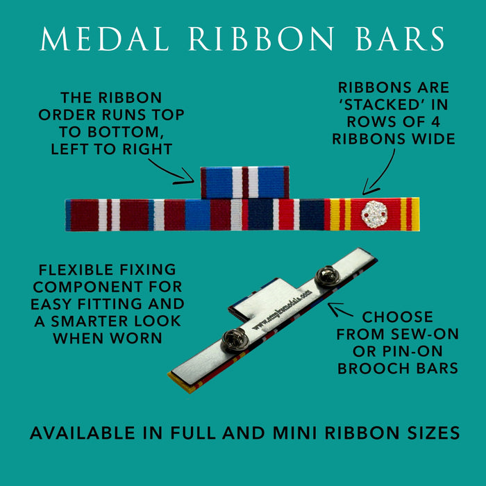 Medal Ribbon Bar for 10 Medal Ribbons