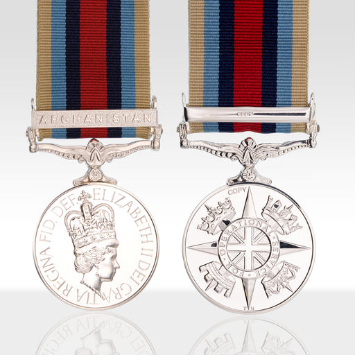 OSM Afghanistan Full size medal from and back hanging