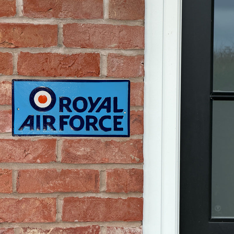 RAF Rectangular Wall Plaque (Cast Aluminium) – Indoor/Outdoor