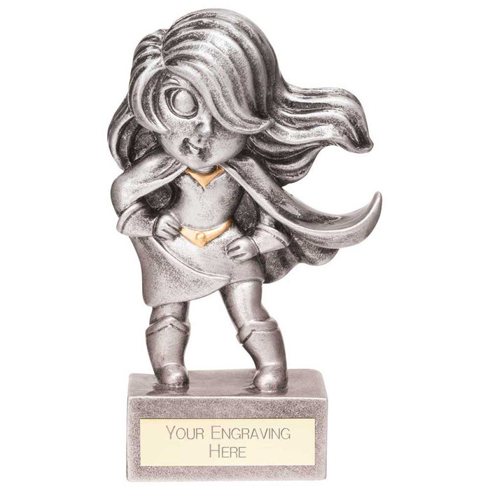 Superhero Female Award Antique silver