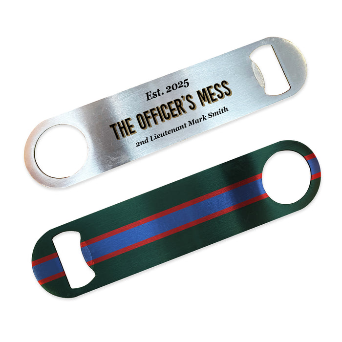 Personalised Royal Irish Regiment Bar Set Military Gift with Bar Mat, Coasters, Bottle Opener & Bar Sign Options