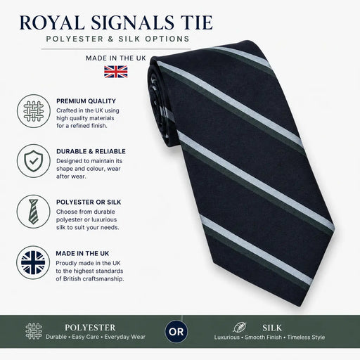 royal corps of signals polyester tie specification