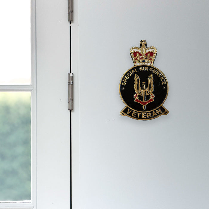 Special Air Service (SAS) Veteran Badge Wall Plaque – Cast Aluminium, 25cm (Indoor/Outdoor)
