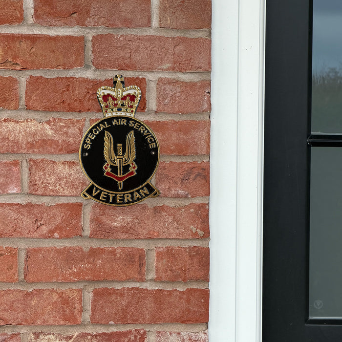Special Air Service (SAS) Veteran Badge Wall Plaque – Cast Aluminium, 25cm (Indoor/Outdoor)