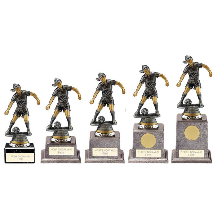 Cyclone Football Player Female - Pewter