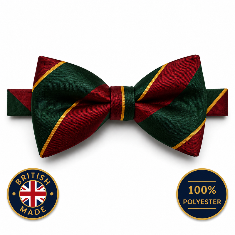 Worcester & Sherwood Foresters Bow Tie (pretied) with key feature roundels