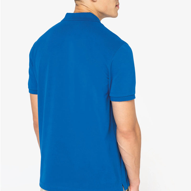 Premium Printed Military Badge Organic Polo Shirt